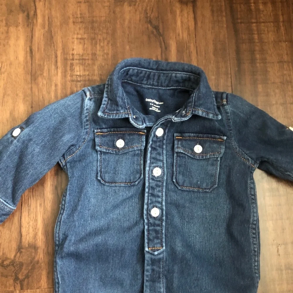 3-6 M GAP Stylish Denim Onesie